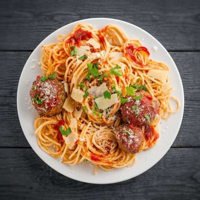 Meatballs Pasta.